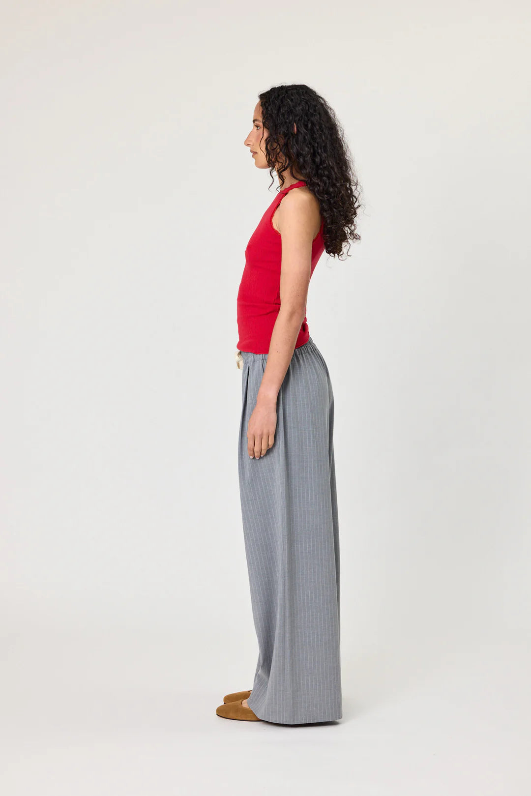 Rhodes Pants - Grey Stripe