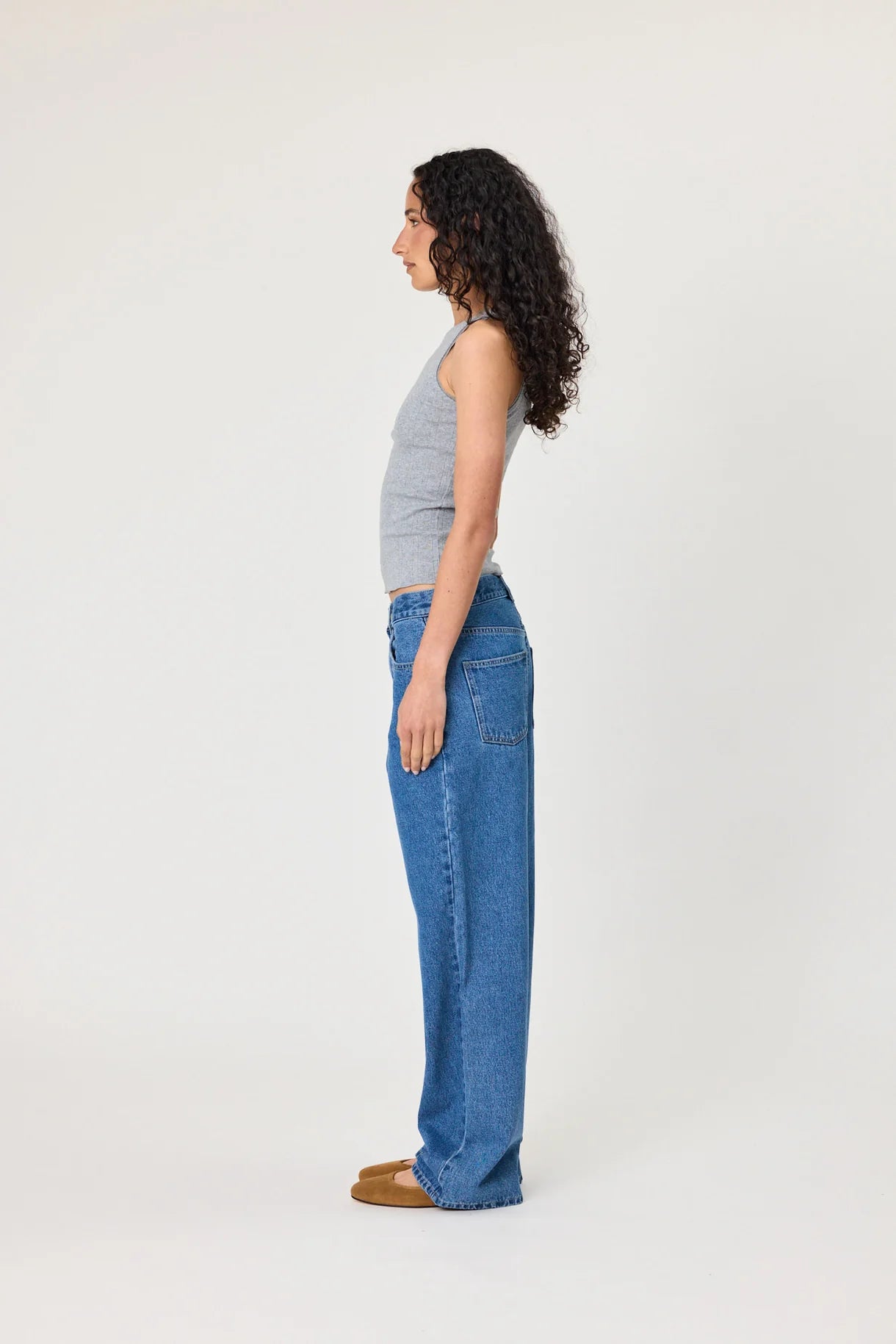 Poppy Tank - Grey Marle