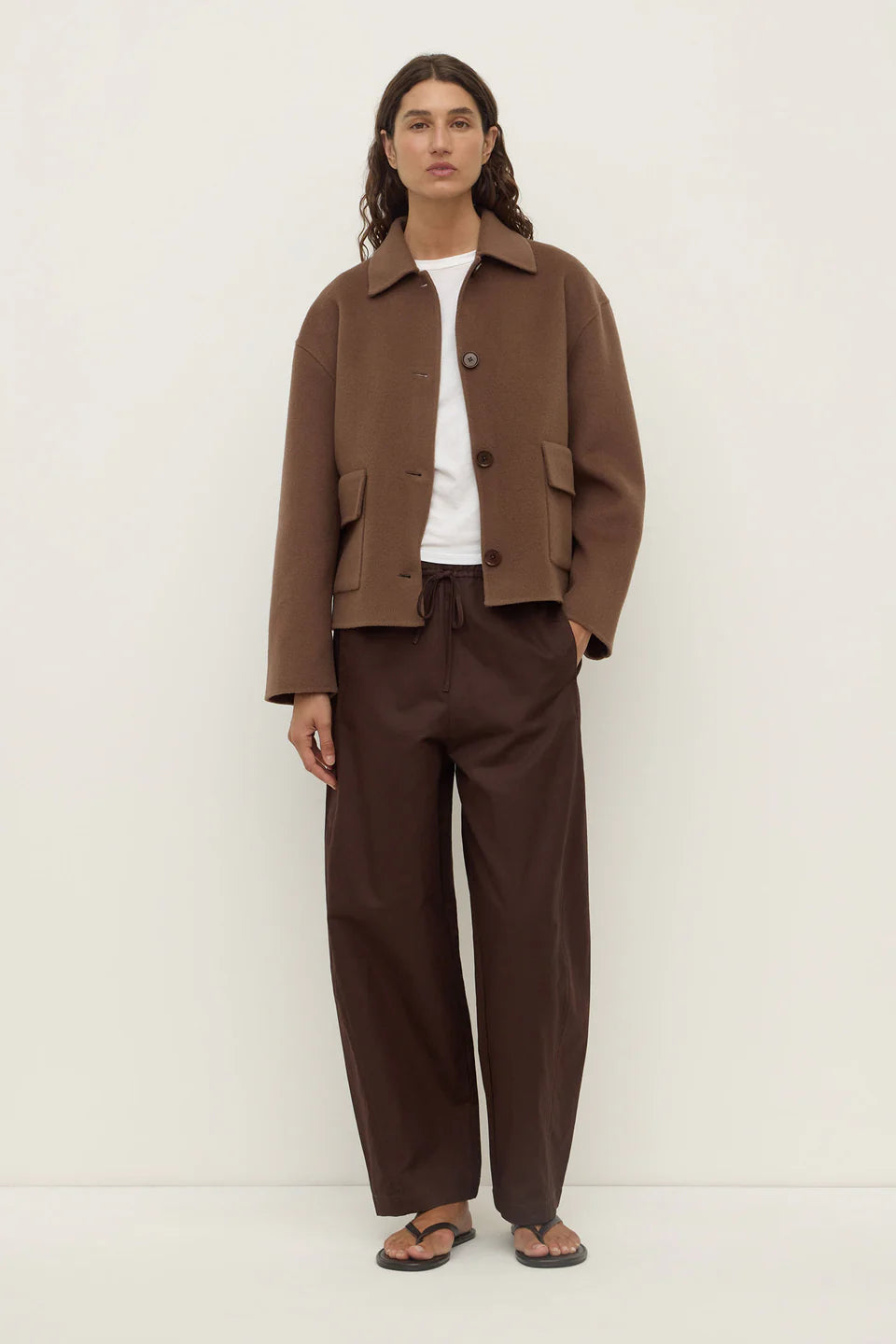 Mya Wool Jacket – Chocolate