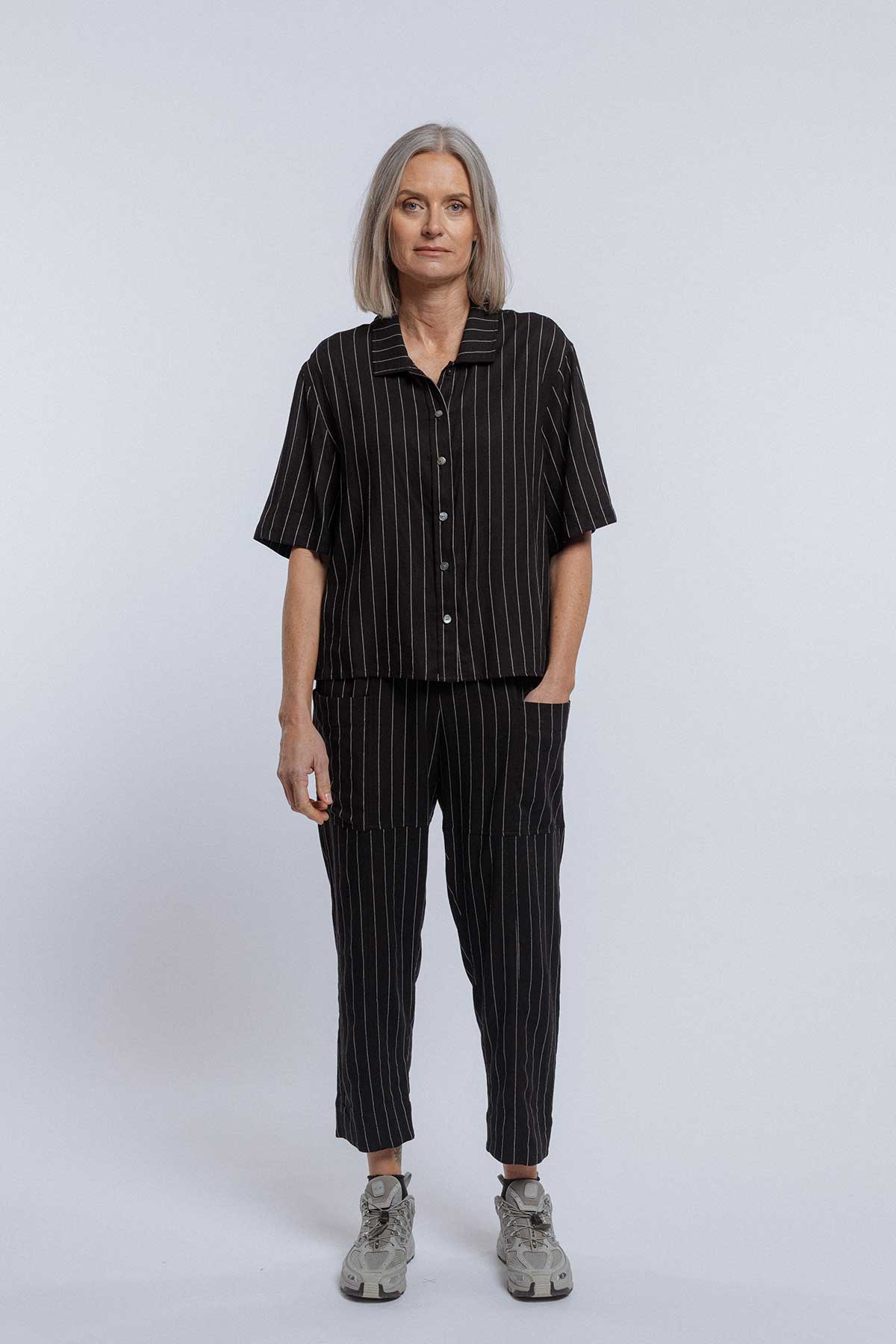 Newlands Studio Excellent Trouser - Black Stripe