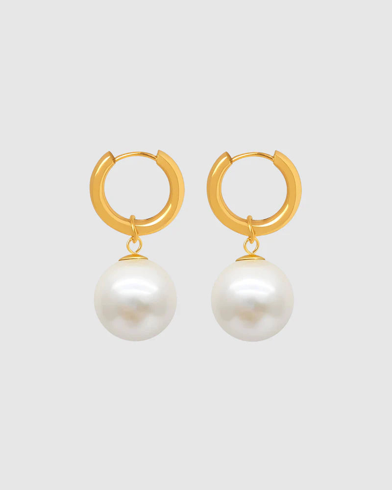 Orb Earrings - Pearl