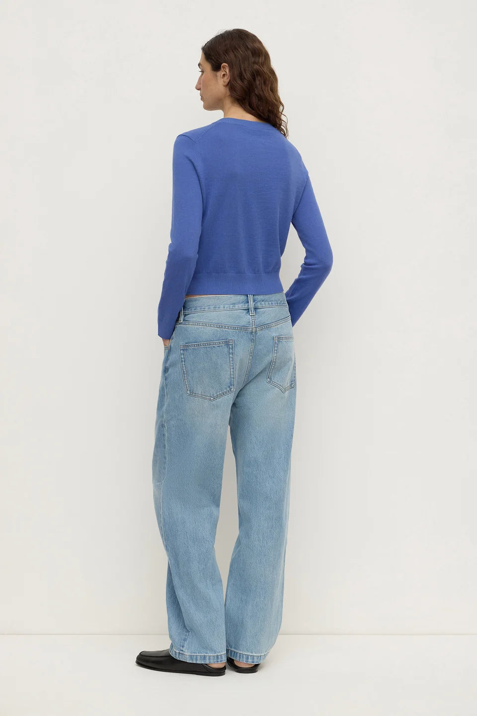 Assembly Label Orina Cotton Cashmere Cardigan – New Blue