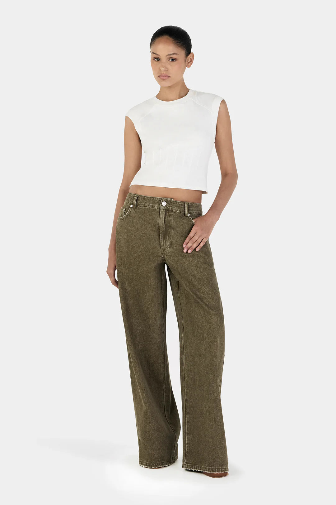 Paige Denim Jeans - Khaki