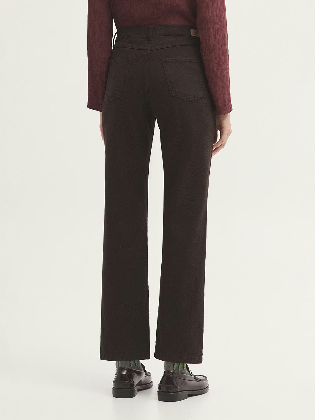 Five Pocket Twill Trousers - Chocolate