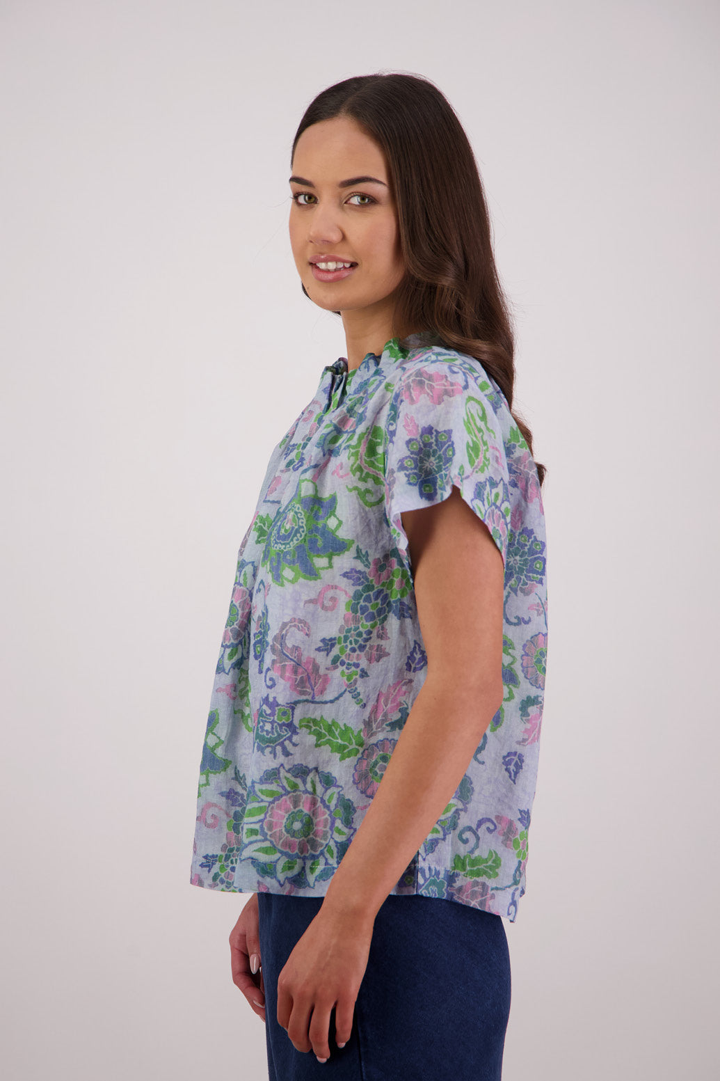 Briarwood Pia Top - Blue Floral