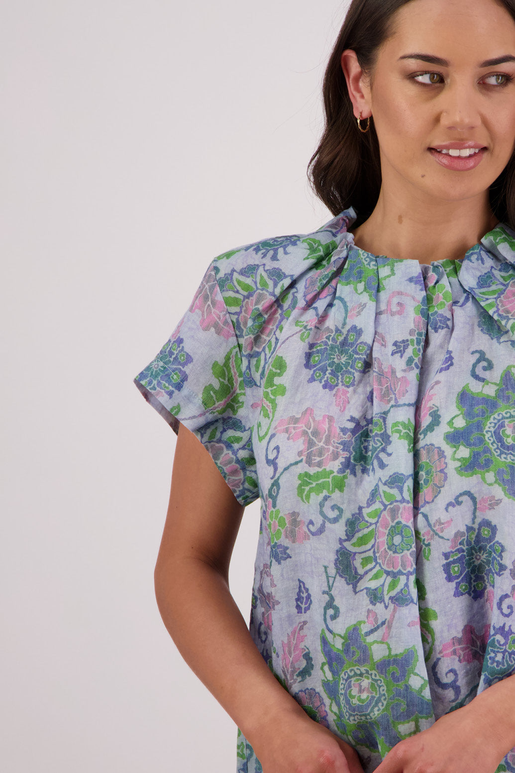 Briarwood Pia Top - Blue Floral