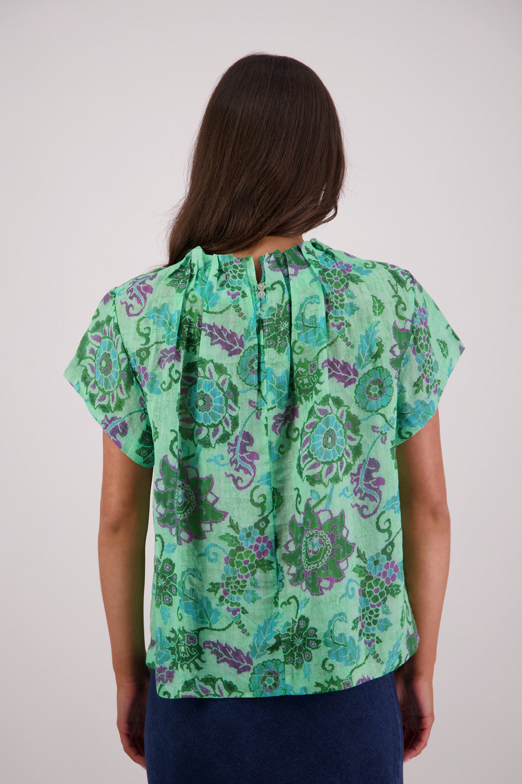 Briarwood Pia Top - Green Floral