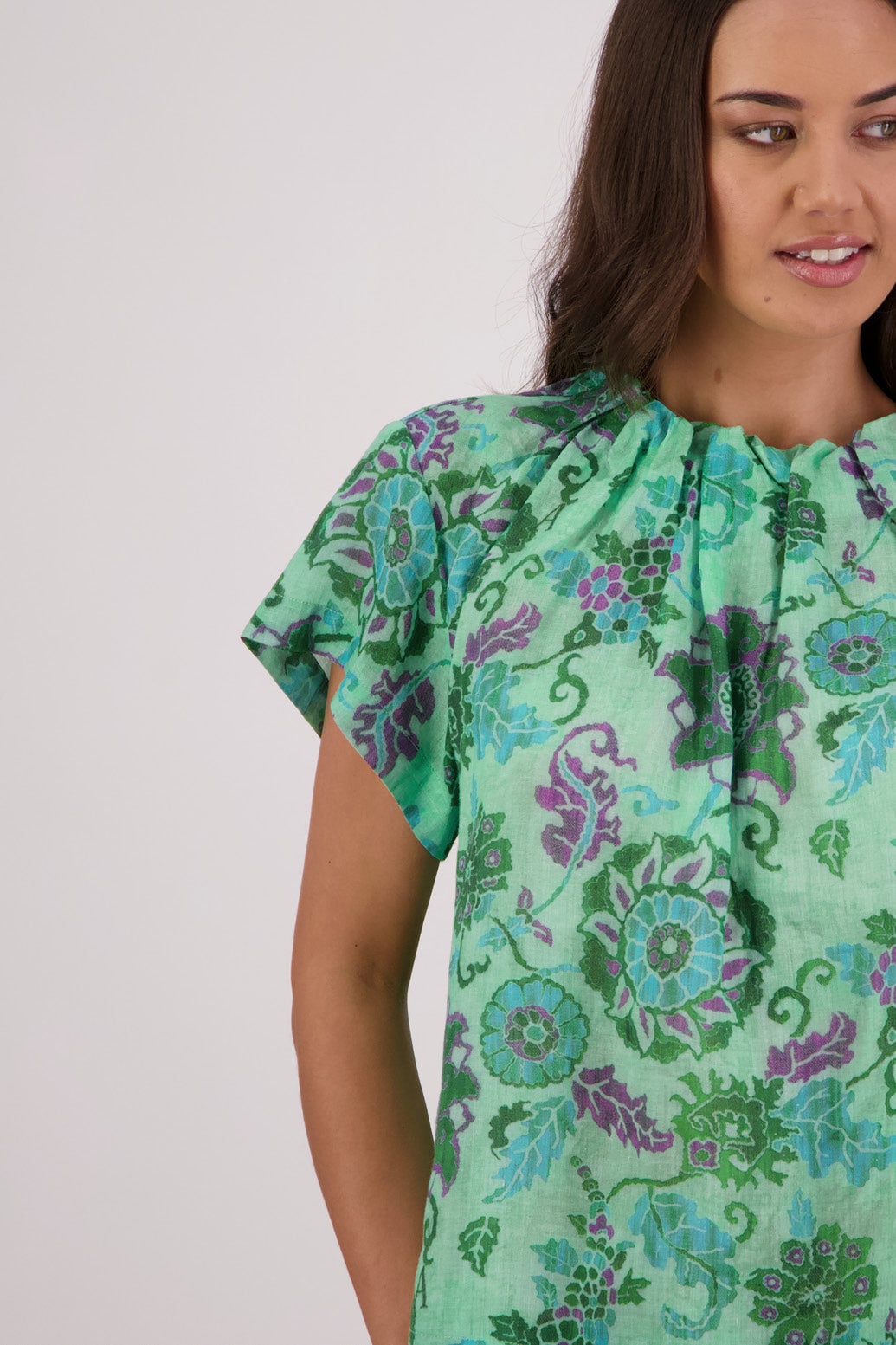 Briarwood Pia Top - Green Floral