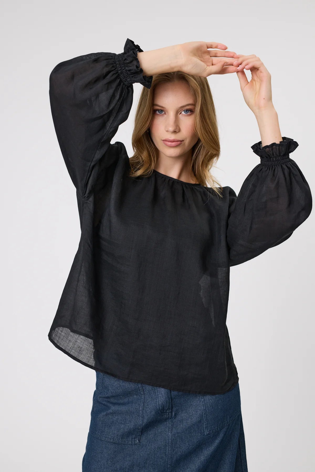 Marlow Pointe Blouse - Black