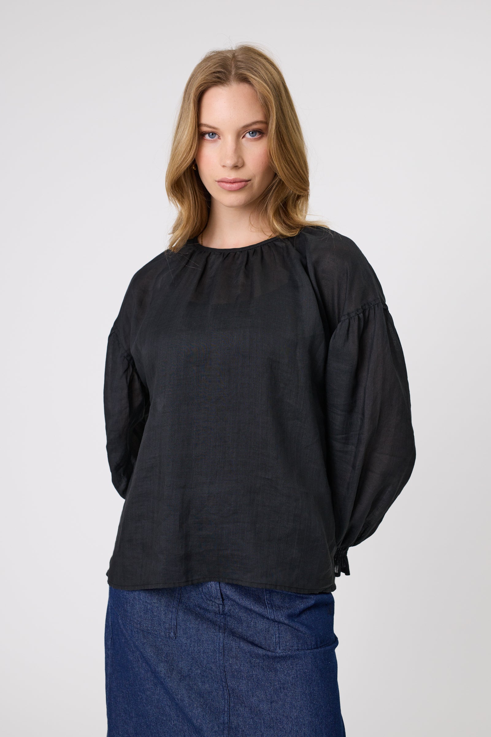 Marlow Pointe Blouse - Black