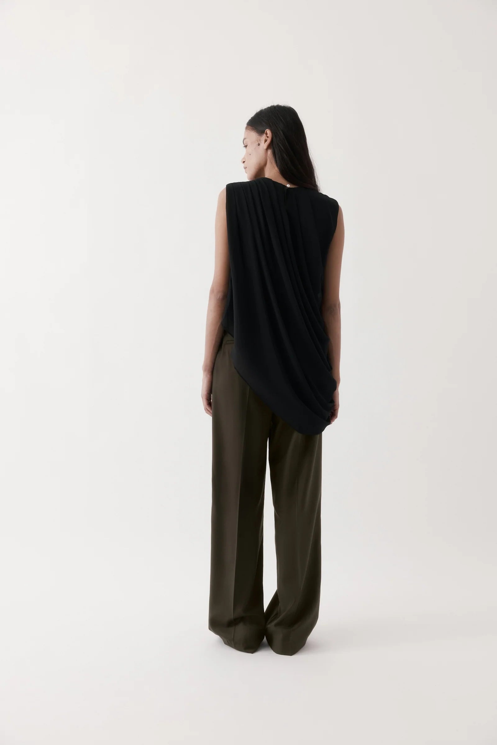 Draped Top - Black