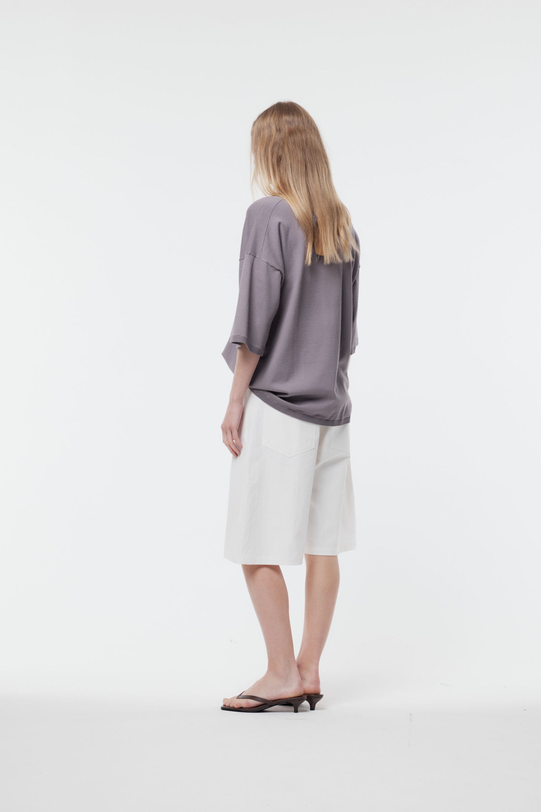 Gregory Marlon Knit Tee - Ash Lavender