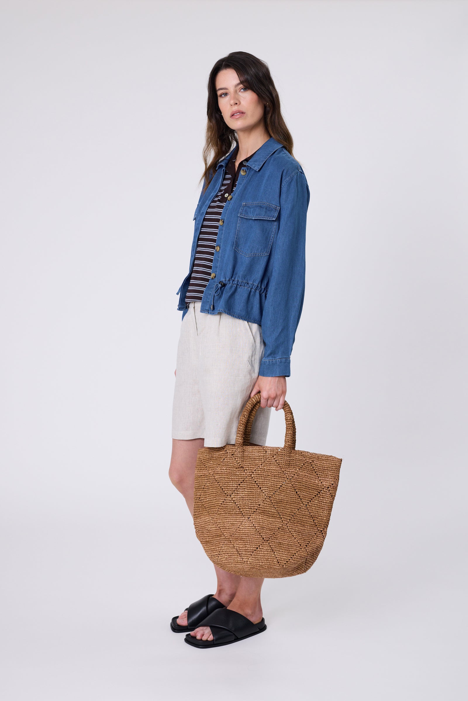 Santorini Bucket Bag - Tea