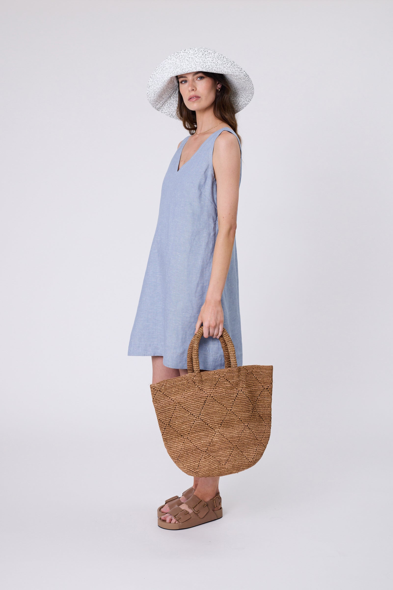 Santorini Bucket Bag - Tea