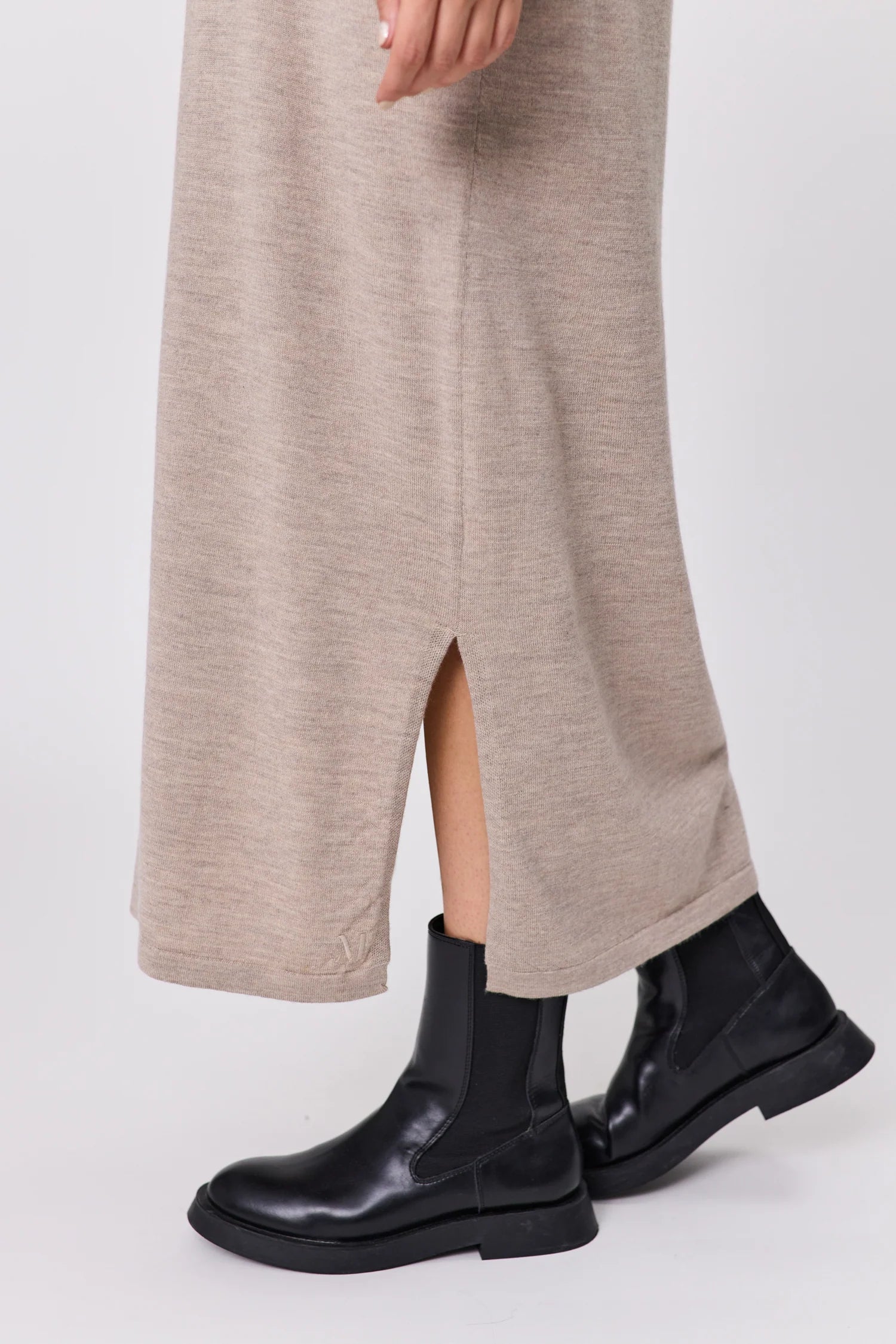 Marlow Serene Merino Dress - Latte