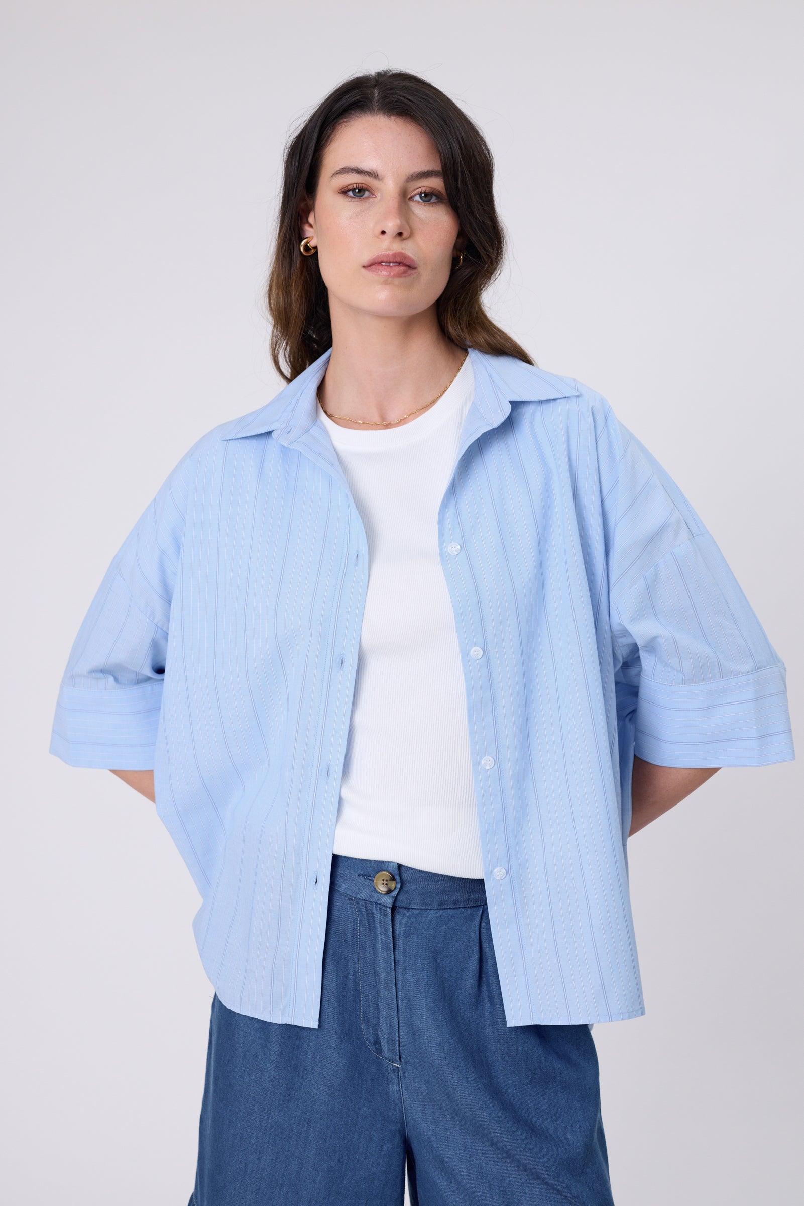 Shoreline Shirt - Blue Stripe