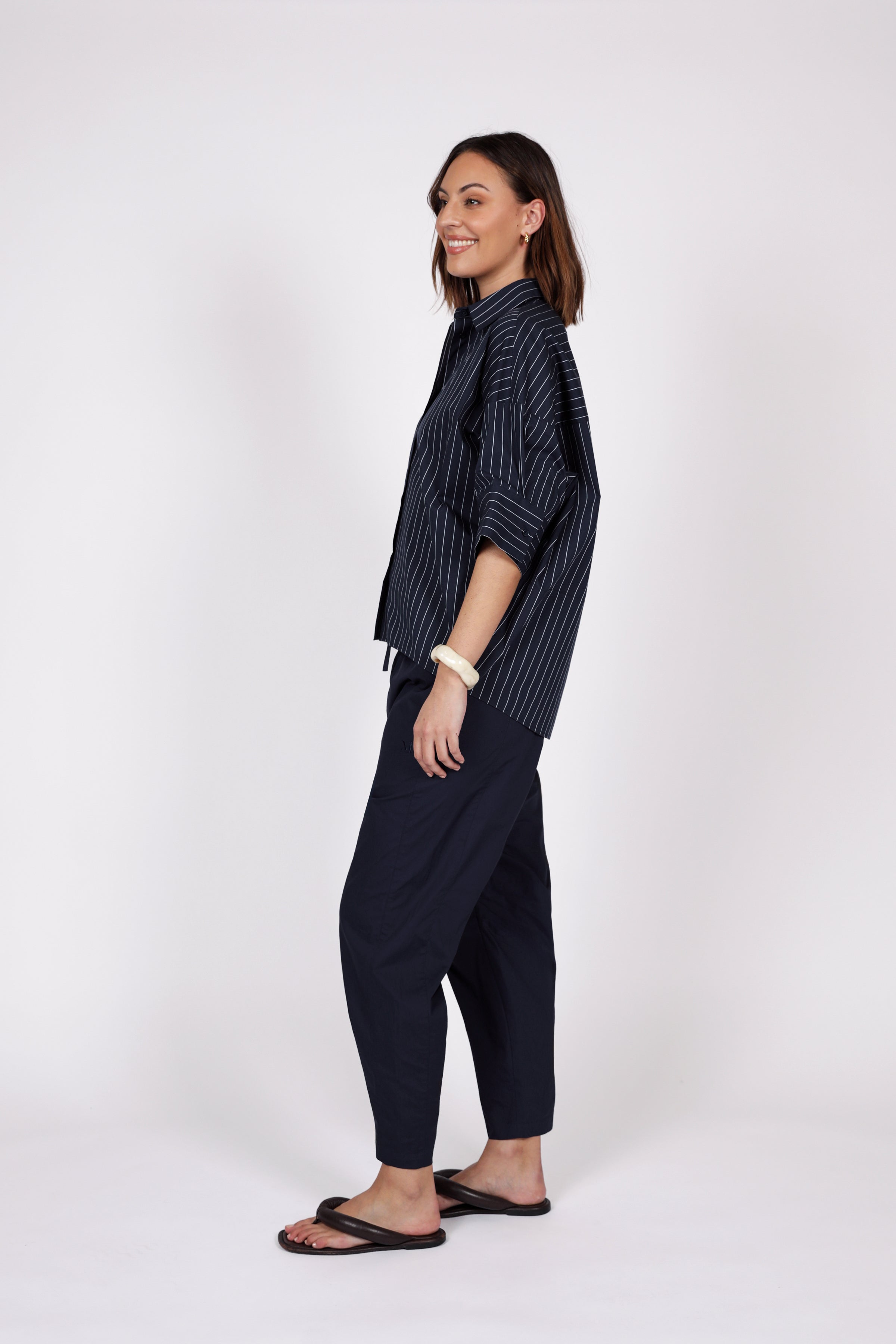 Marlow Shoreline Shirt - Ink Stripe