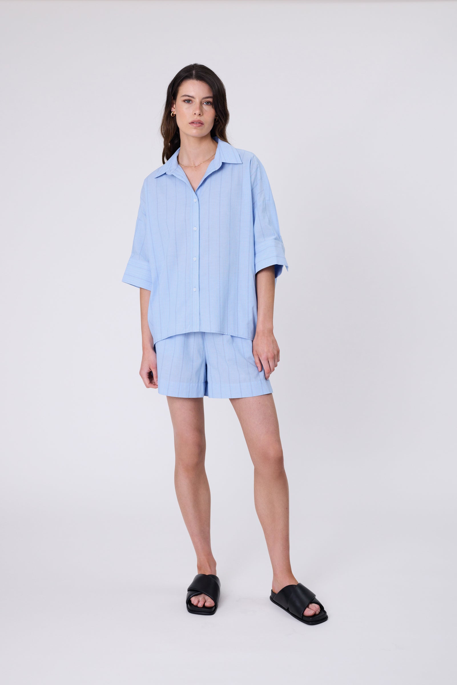 Shoreline Short - Blue Stripe