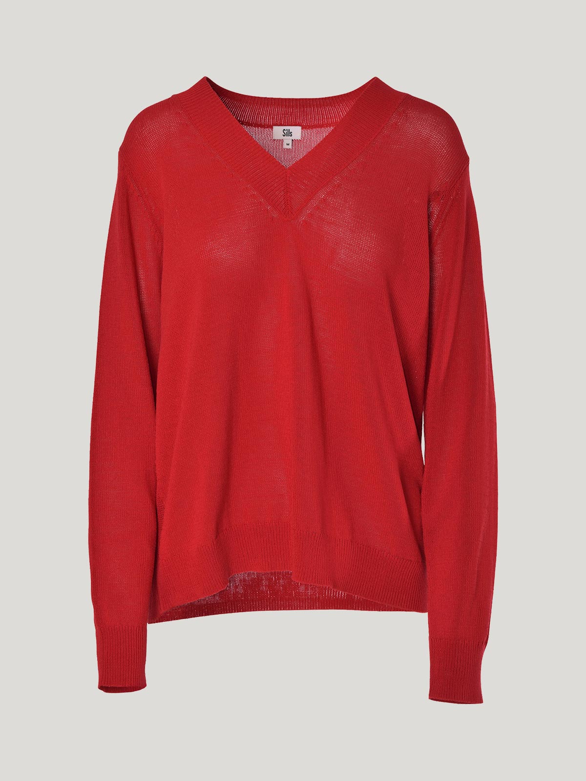 Carnival V Neck Sweater - Scarlet
