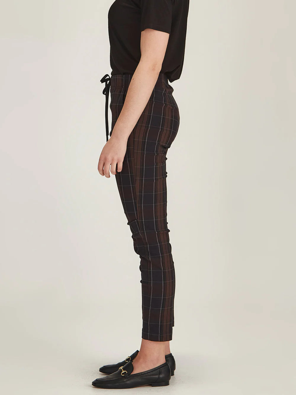 Plaid Emily Jogger - Chocolate