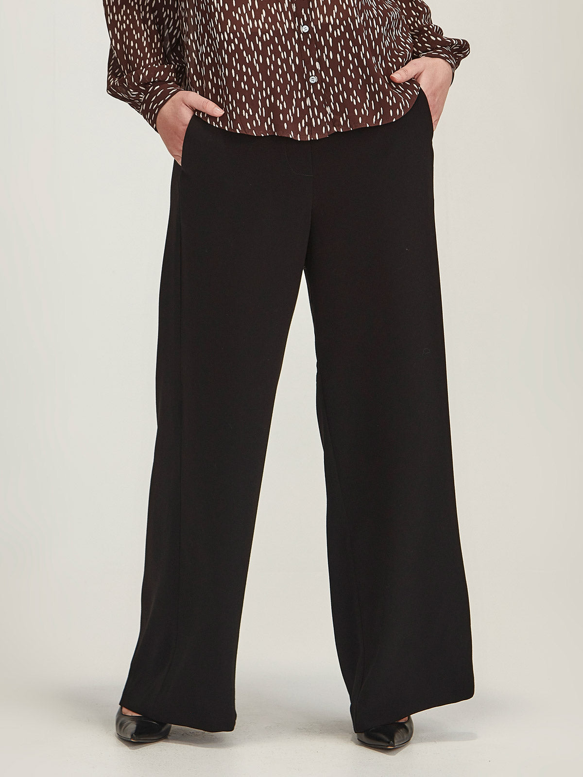 Luca Wide Leg Pant - Black