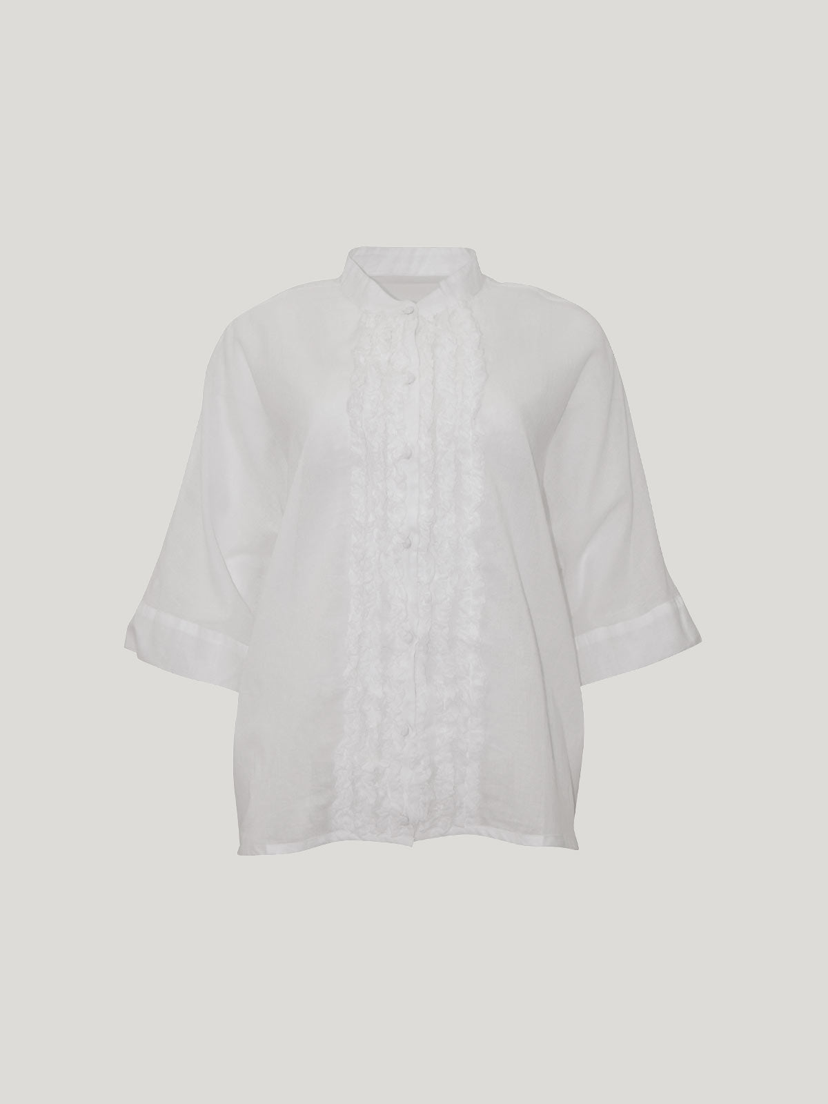 Sasha Ruffle Blouse - Perla