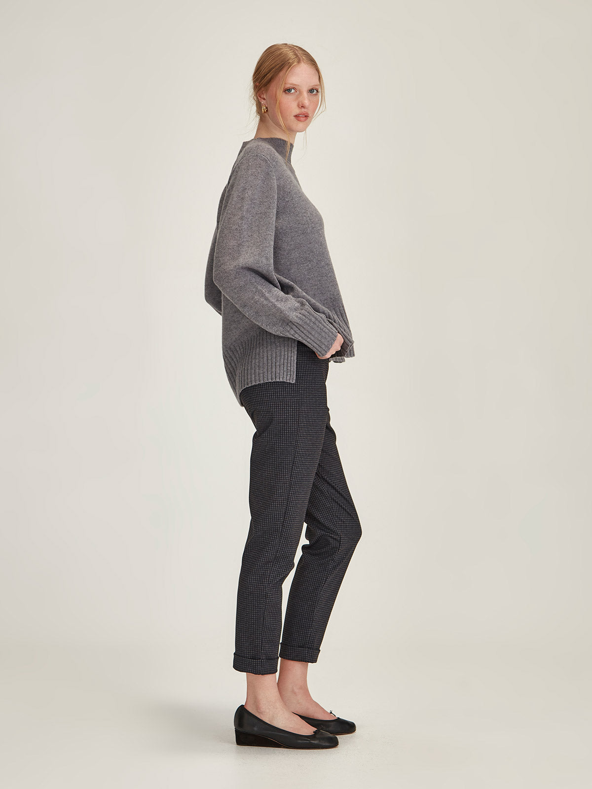 Blue Check Hepburn