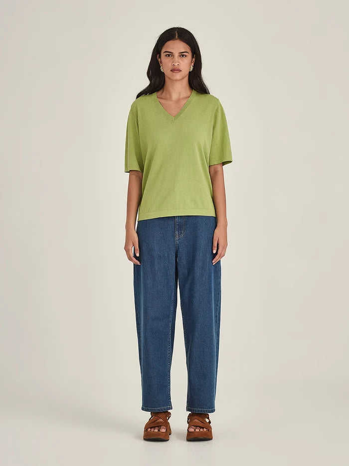 Sills Raye V Knit Tee - Lawn
