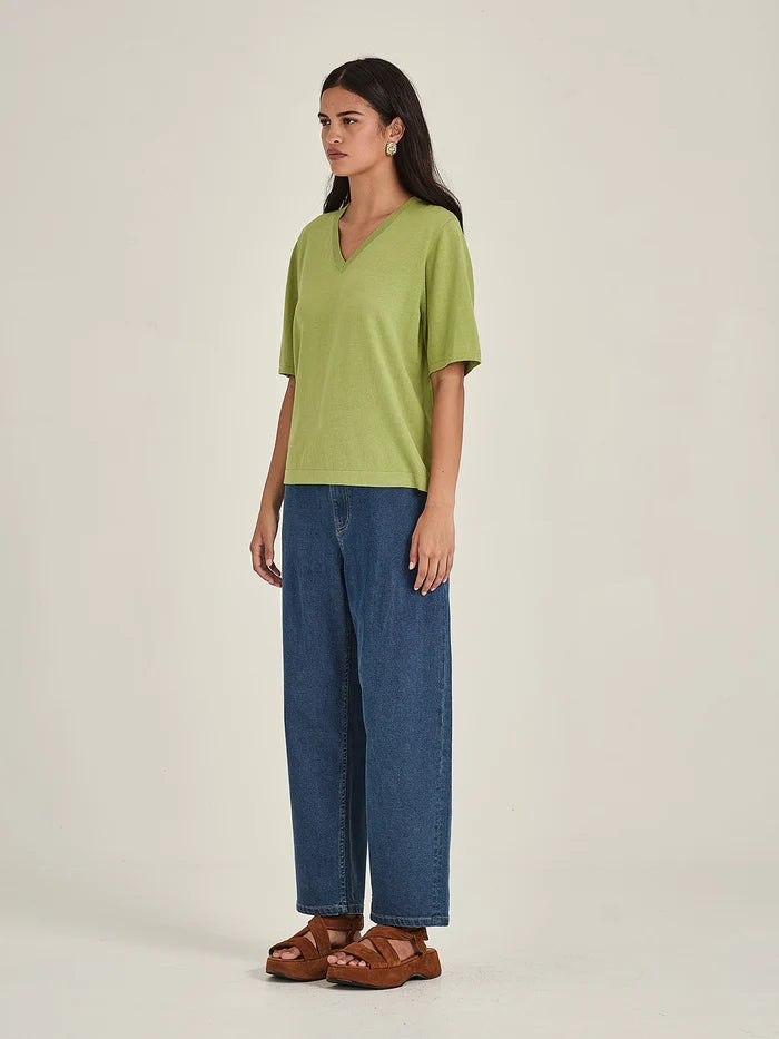 Sills Raye V Knit Tee - Lawn