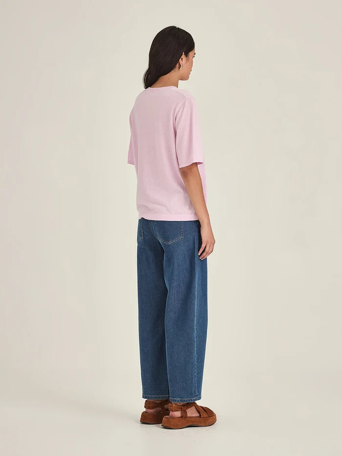 Sills Raye V Knit Tee - Pink