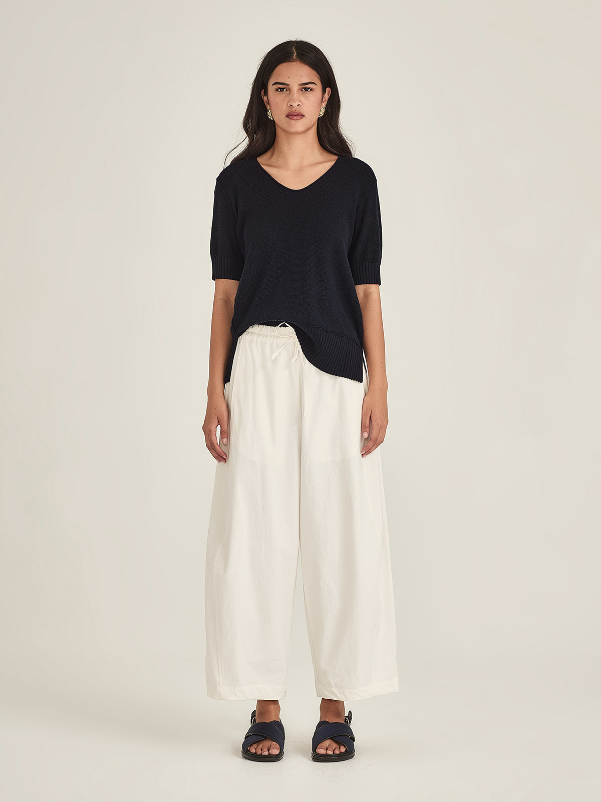 Sills Harriet Barrel Pant - Ivory