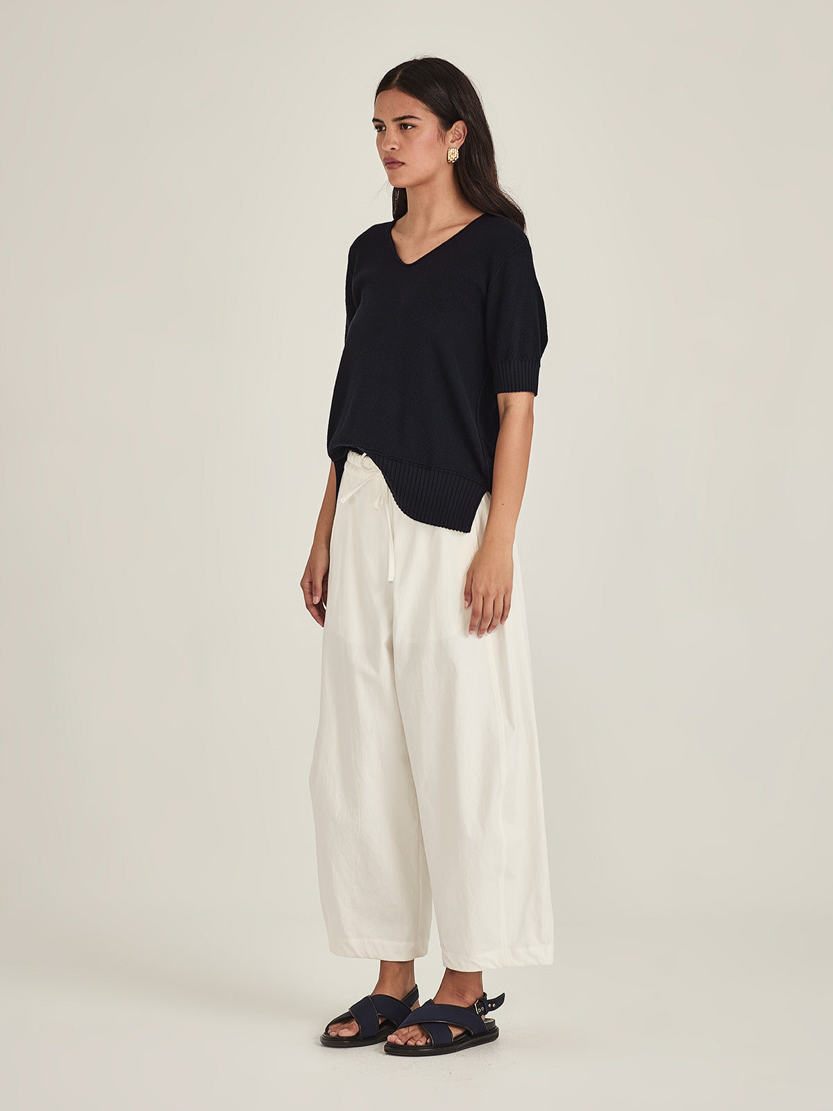 Sills Harriet Barrel Pant - Ivory