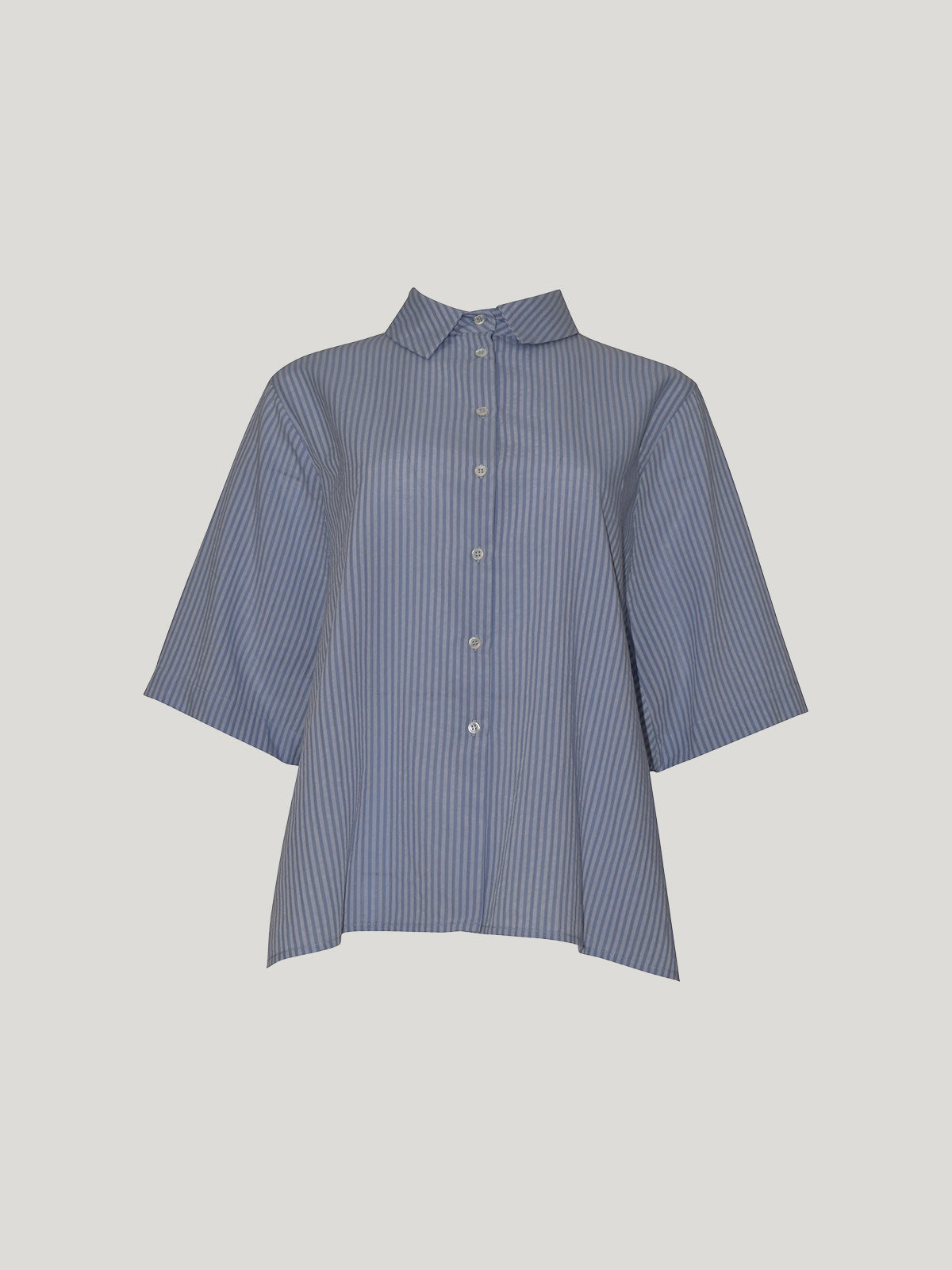 Sills Jenne Cape Blouse - Cornflower Stripe
