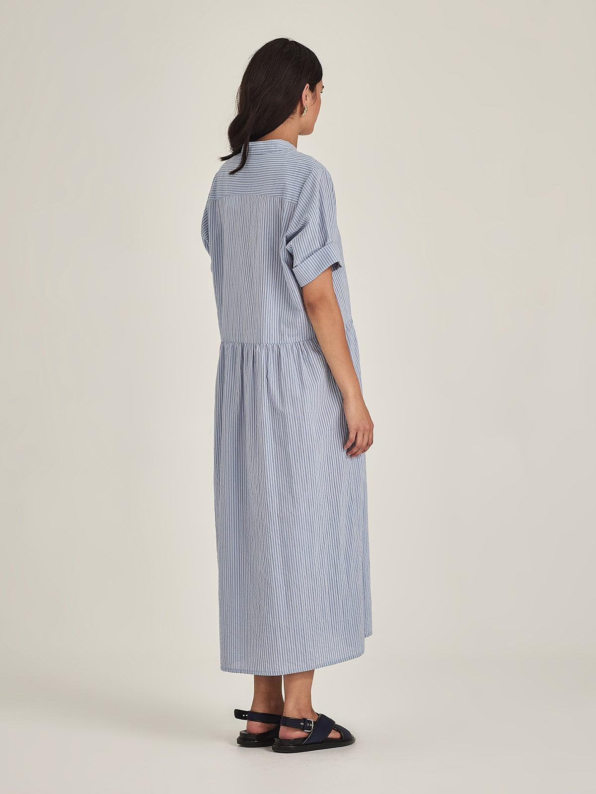 Sills Monica Stripe Dress - Cornflower Stripe
