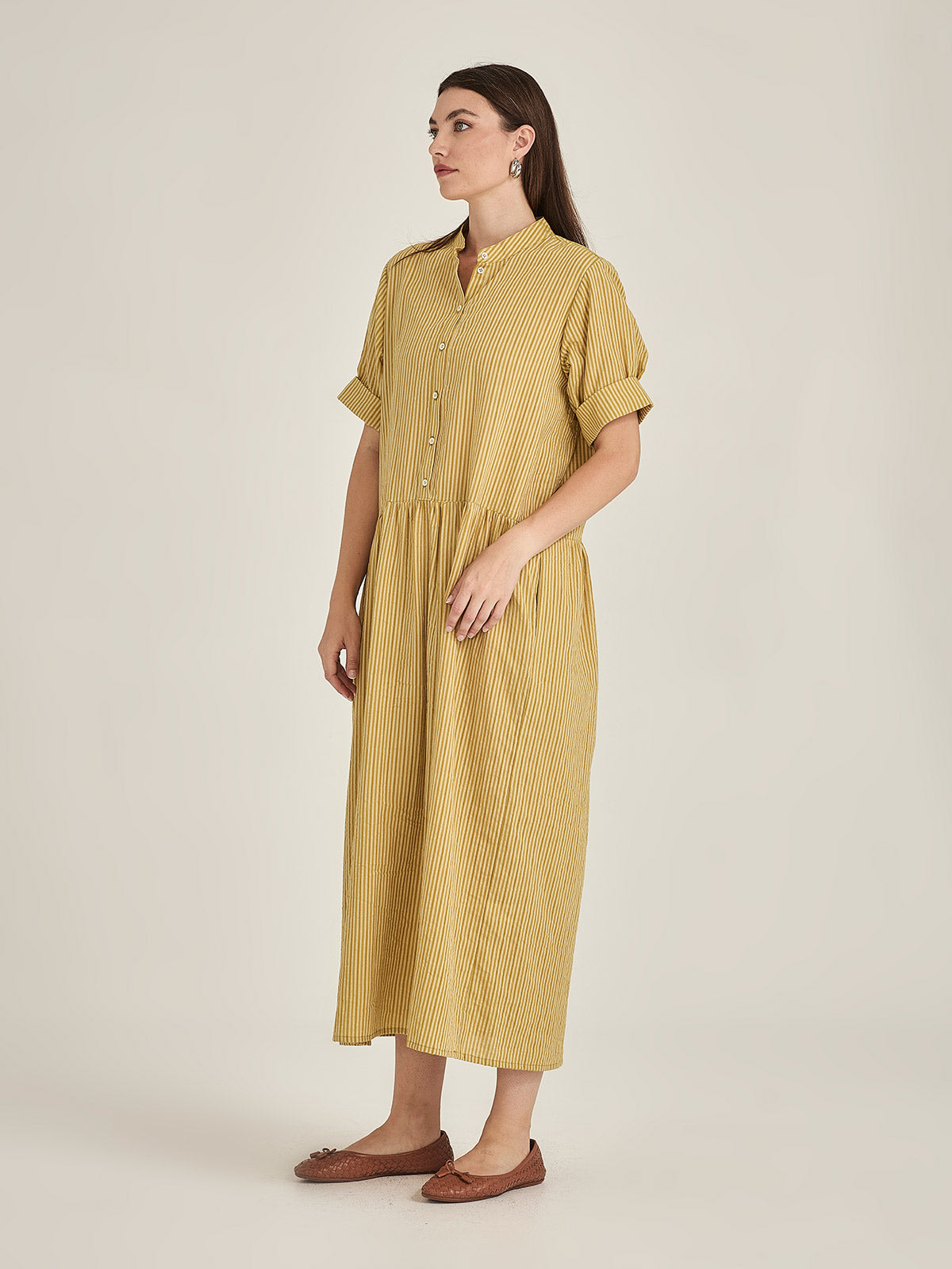 Sills Monica Stripe Dress - Dijon Stripe