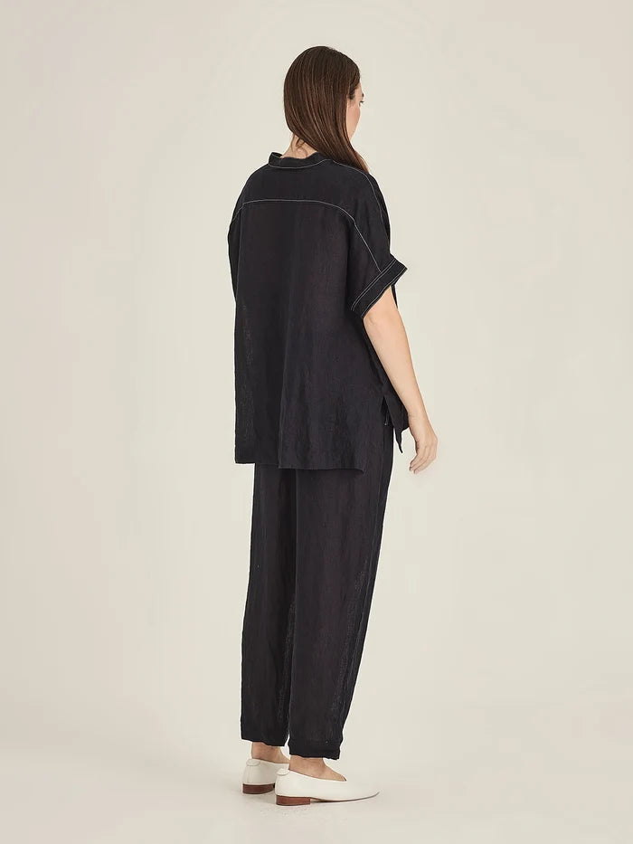 Sills Emma Linen Top - French Navy