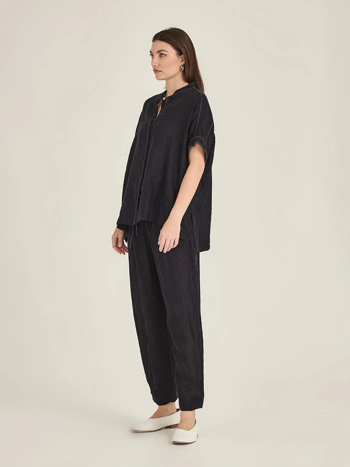 Sills Emma Linen Top - French Navy