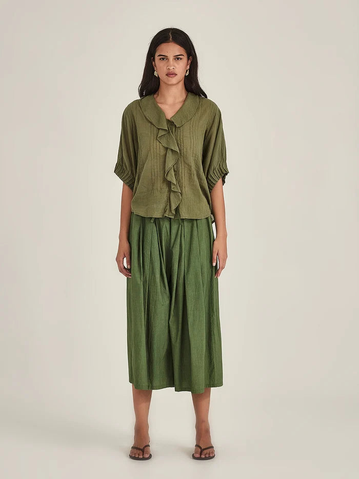 Sills Asha Flare Pant - Grass Green