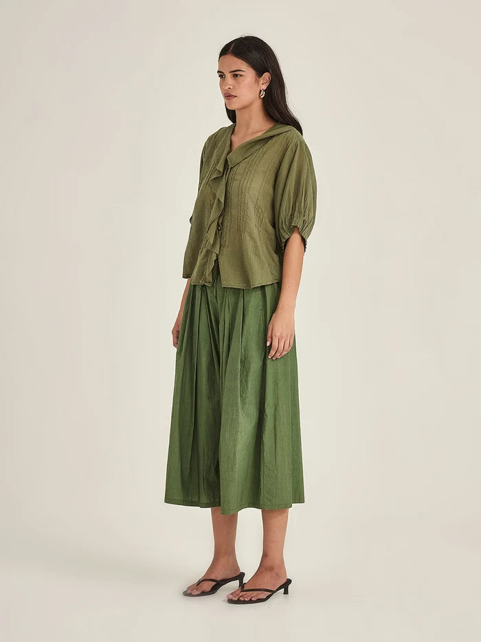 Sills Asha Flare Pant - Grass Green