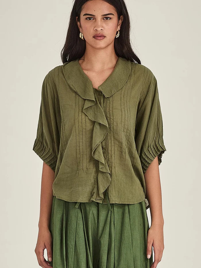 Sills Elodie Blouse - Grass Green