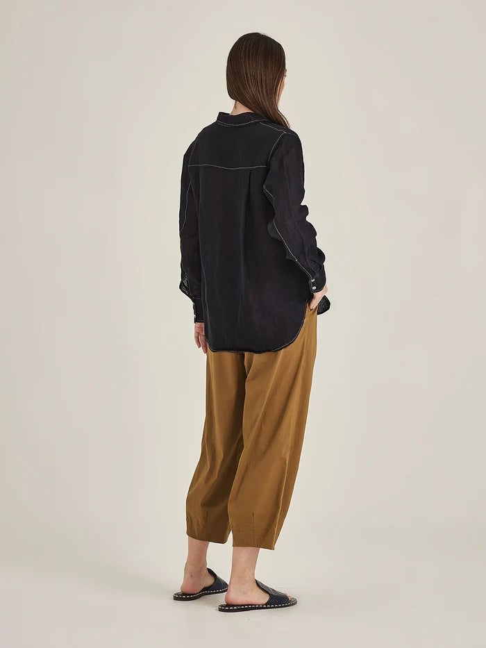 Sills Princeton Linen Shirt - French Navy