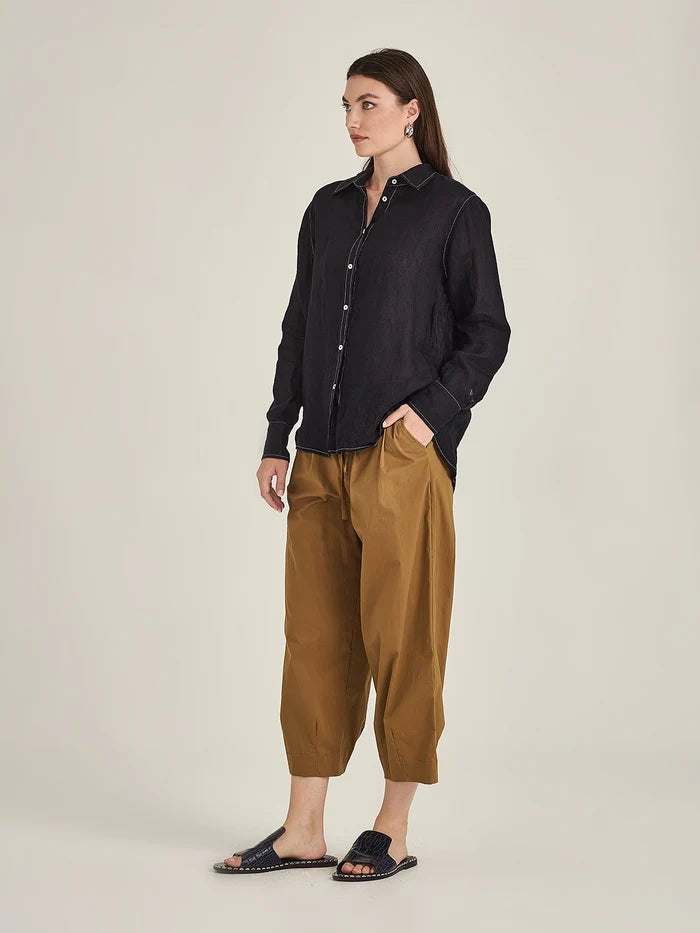 Sills Princeton Linen Shirt - French Navy