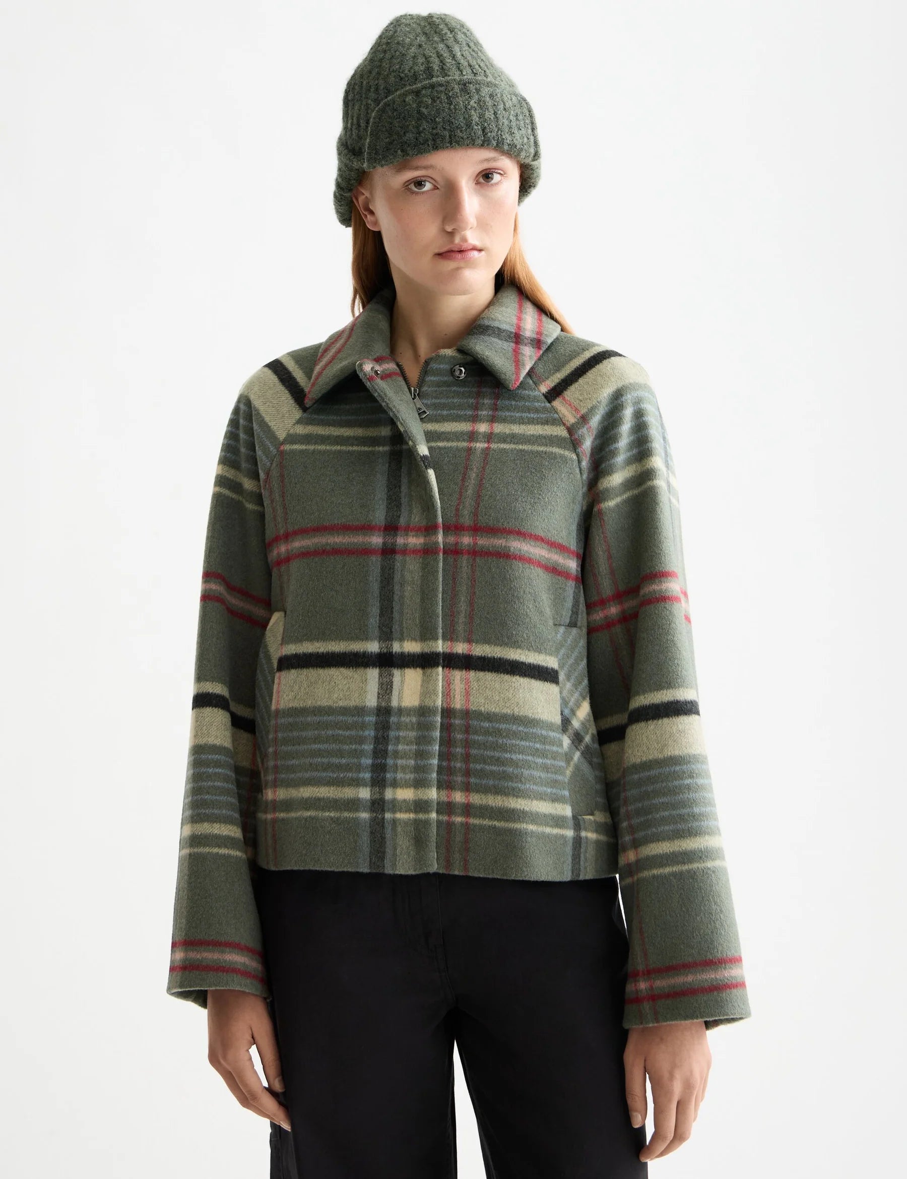 Boxy Jacket - Thyme Check
