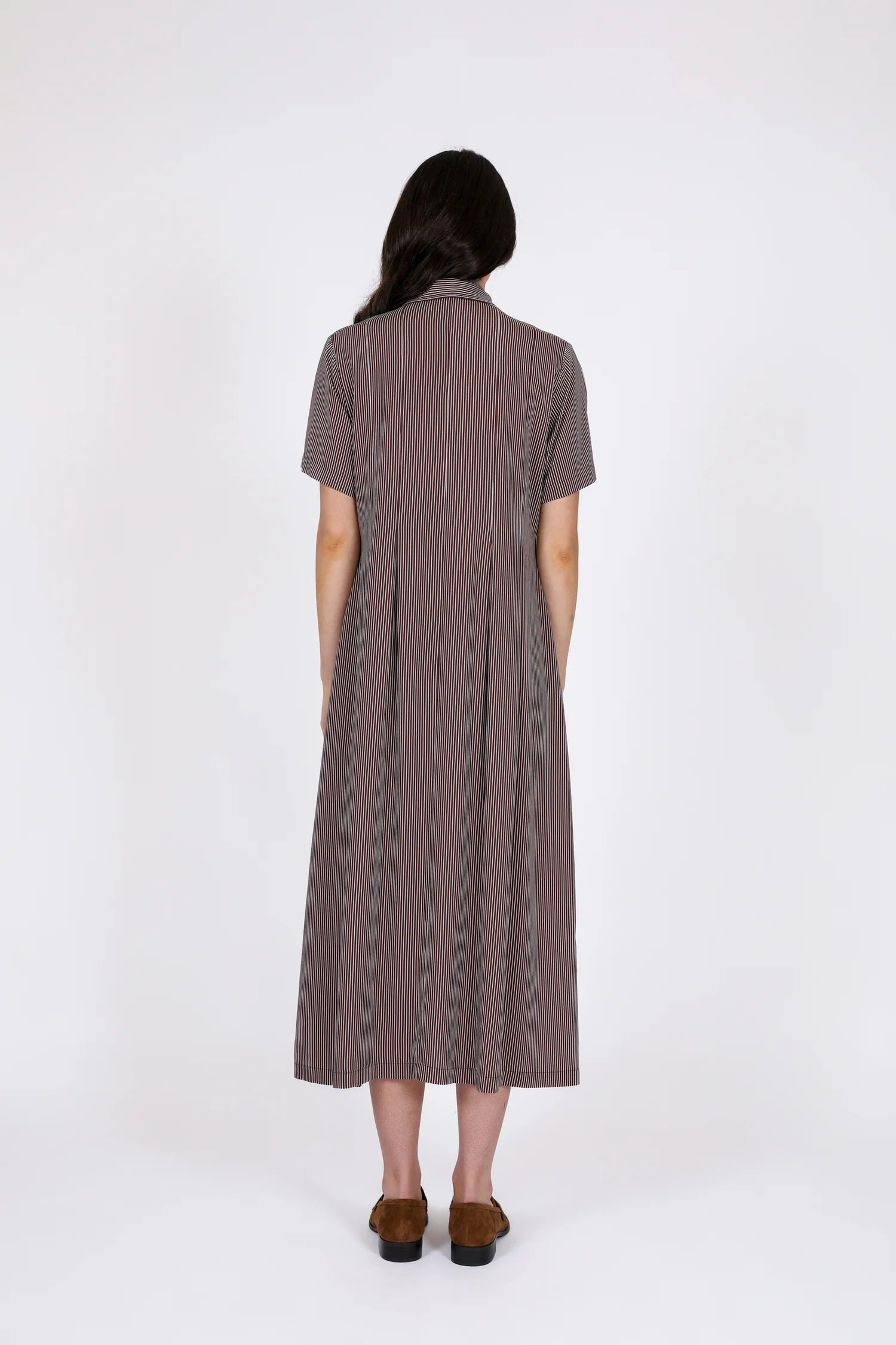 Strand Dress - Java Stripe
