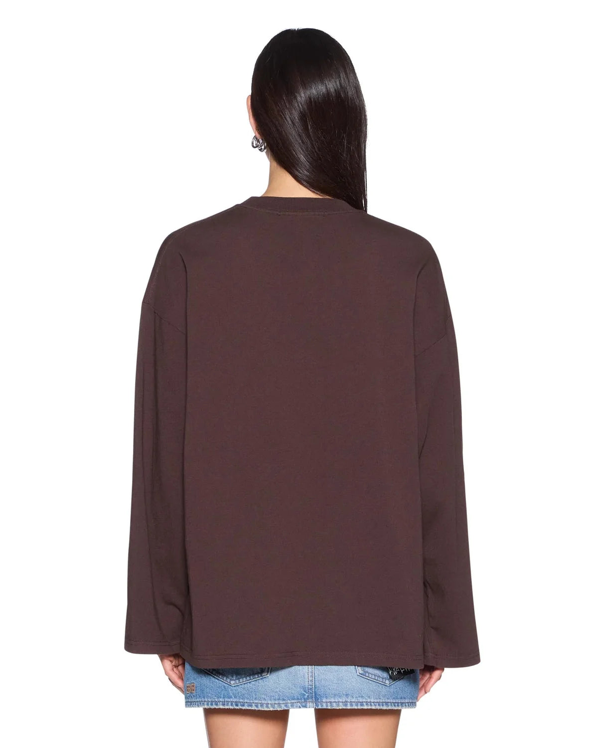 Ksubi Ranch Altar Boyfriend Long Sleeve Tee – Chocolate