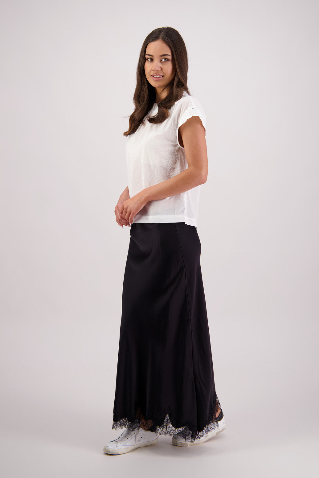 Briarwood Tallulah Skirt - Black/Black Lace