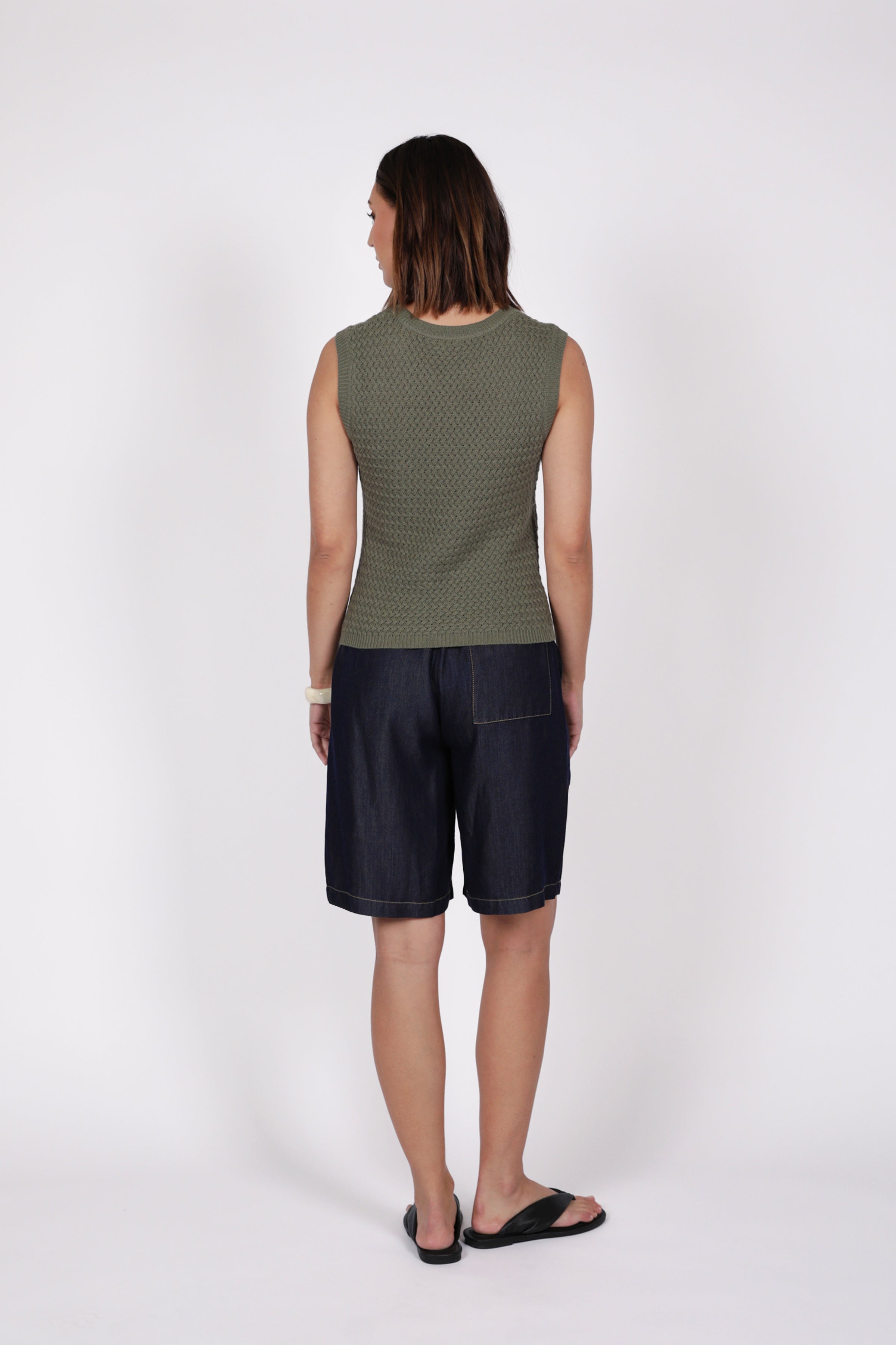 Marlow Terra Knit Tank - Olive