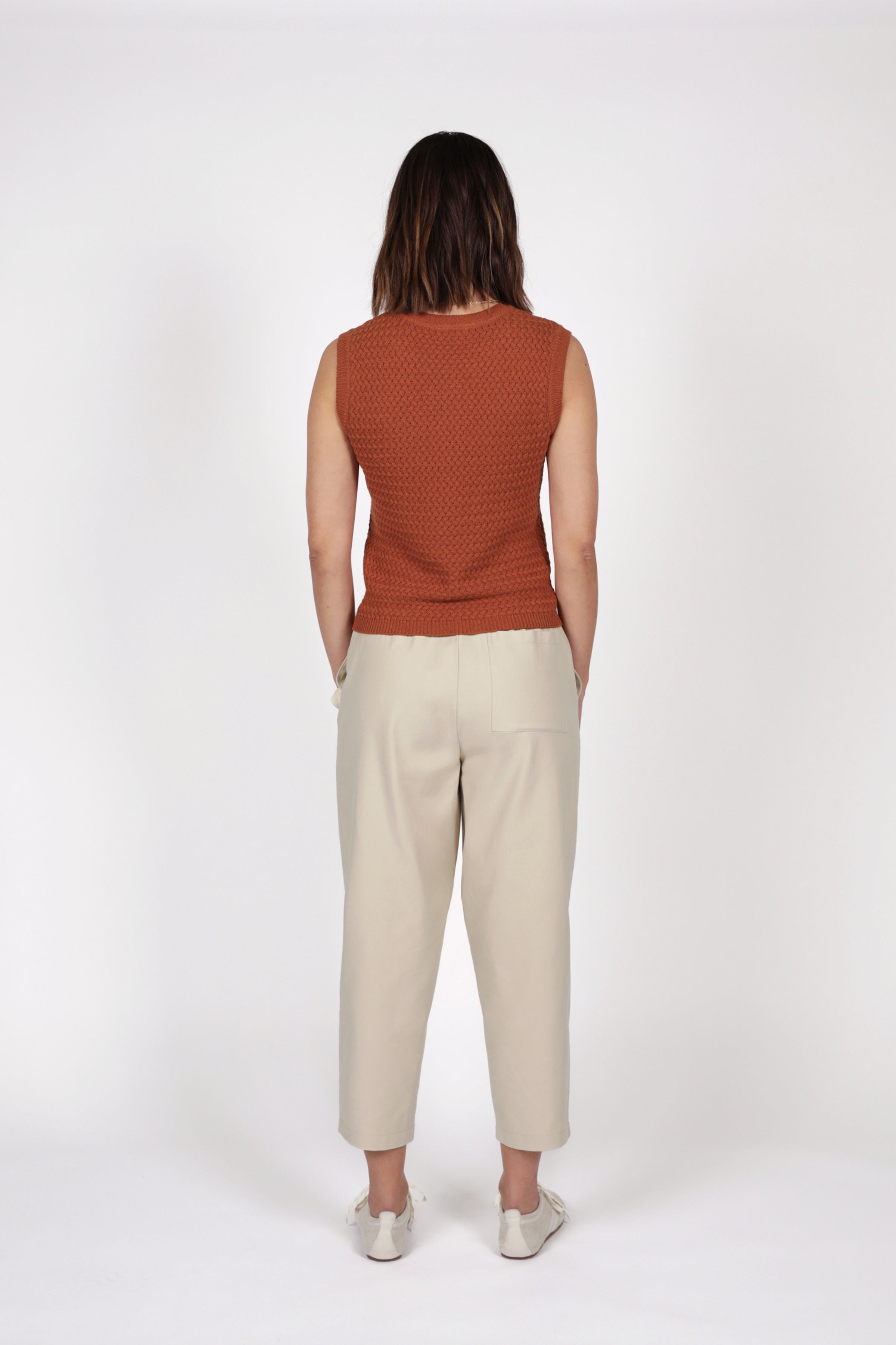 Marlow Terra Knit Tank - Rust
