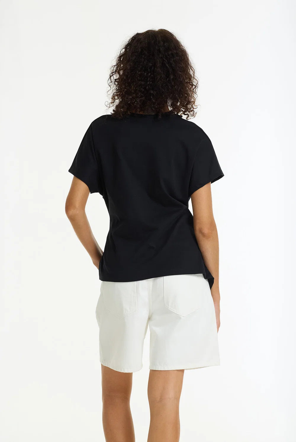 BLAK Time Slows Asymmetric Tee - Black