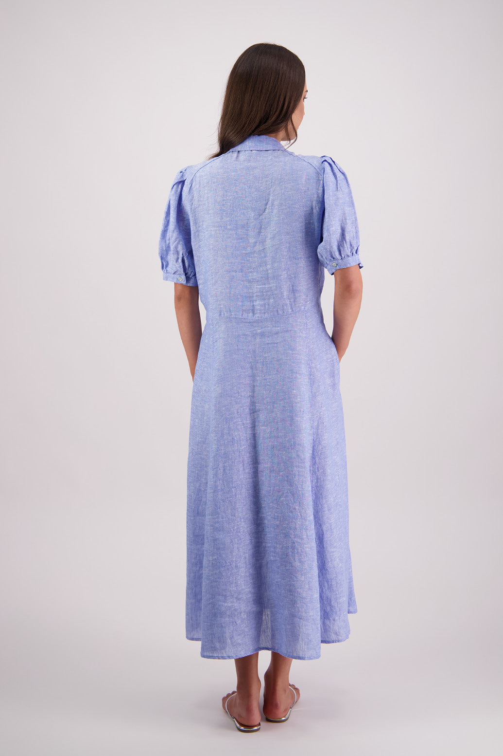 Briarwood Tokyo Linen Dress - Sky Blue